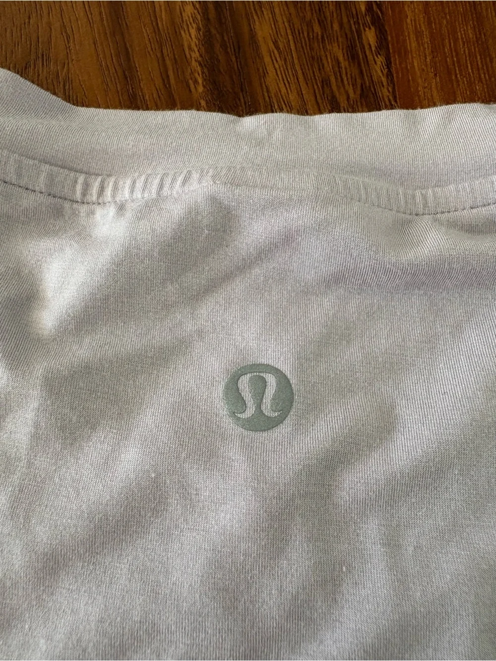 Lululemon Modal-Silk Blend Tie-Front Yoga T-Shirt In Faint Lavender Size 10